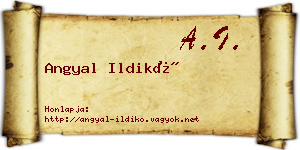 Angyal Ildikó névjegykártya